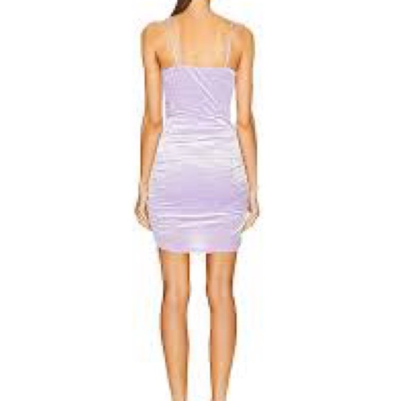(❤️P25) NWT Jonathan Simkhai Michelle Velvet dress in Iris - Picture 2 of 5